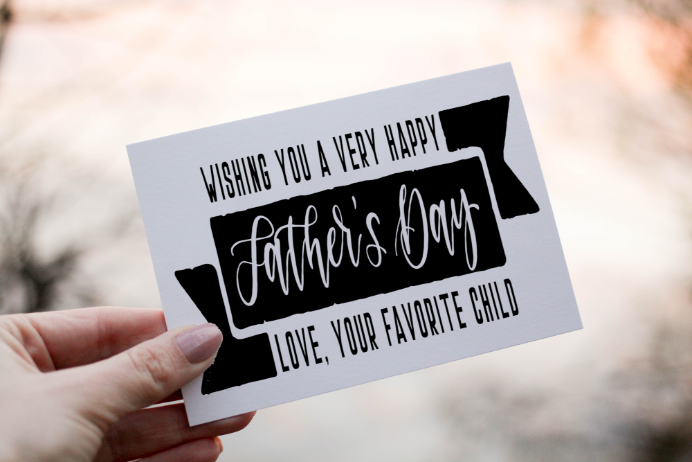 Favorite Child Father's Day Card, Card for Dad, Father's Day